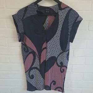 Theory Abstract Silk Tee